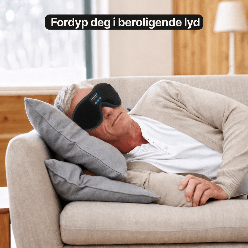 3D Musikk Søvn Øyemaske Bluetooth Øyemaske Komfortabel Musikk Øyemaske Musikk Bluetooth Hørebeskyttelse - AVABeauty.no